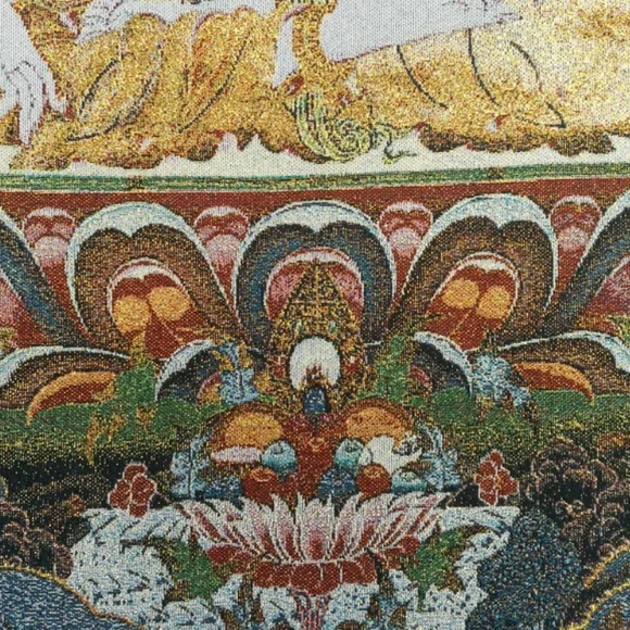 24” Tibetan silk embroidered White Tara Mural - Picture 4 of 8
